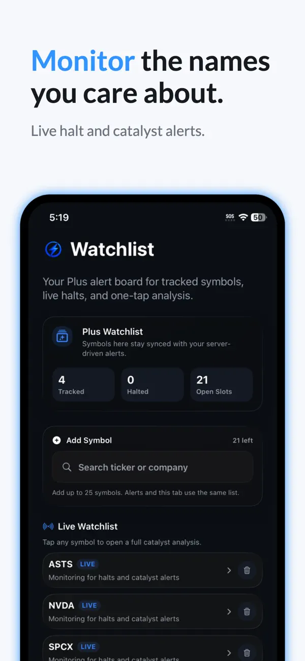 CatalystIQ source timeline